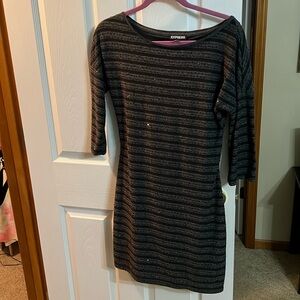 Express Sequin Detail Dress